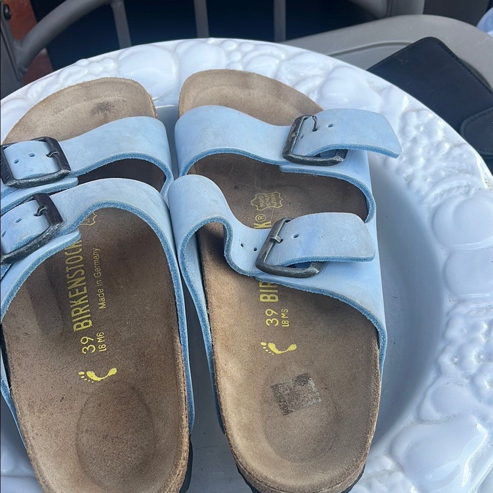 Birkenstock Sky Blue Double Strap Sandals